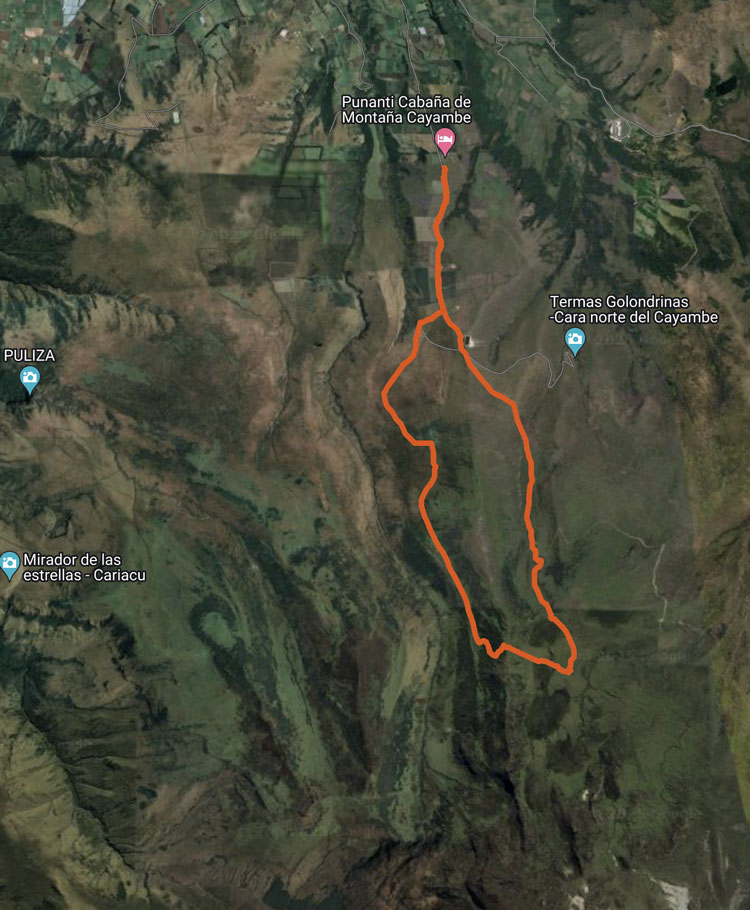 Trails near Punanti & Cayambe Volcano